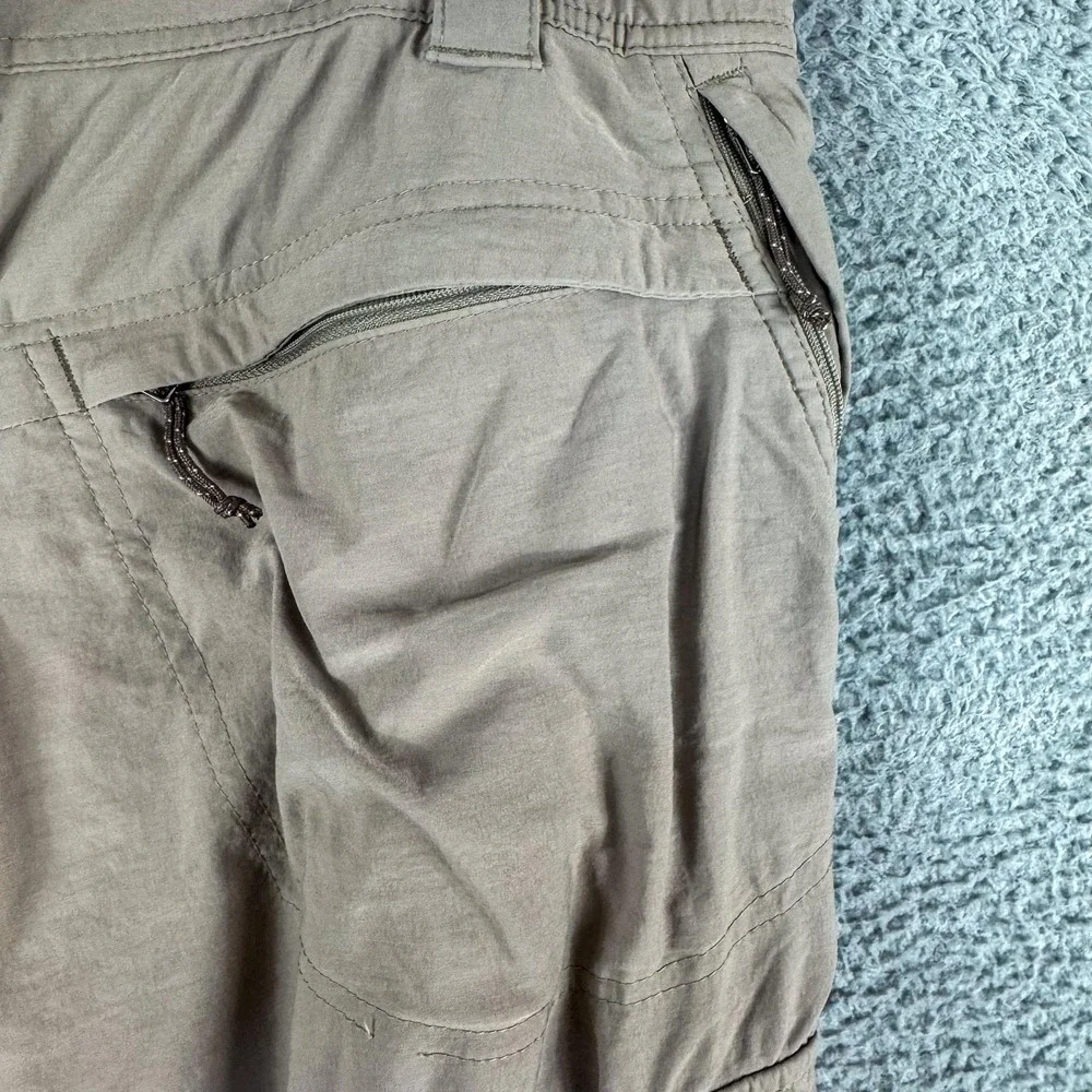 Columbia Pants Mens Medium 32L Khaki Titanium Omni-Shield Hiking Cargo‎ 34x32